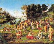 Lorenzo  Costa Allegory of the Court of Isabella d'Este china oil painting reproduction